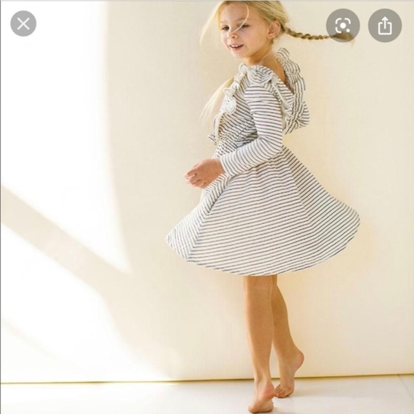 Alice + Ames Chloe Dress B/W Striped - Picture 6 of 6